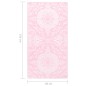 vidaXL Alfombra de exterior PP rosa 80x150 cm