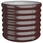 vidaXL Jardinera de acero con recubrimiento polvo marrón 40x40x36 cm vidaXL Jardinera de acero con recubrimiento polvo marrón 40x40x36 cm