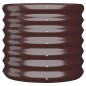 vidaXL Jardinera de acero con recubrimiento polvo marrón 40x40x36 cm vidaXL Jardinera de acero con recubrimiento polvo marrón 40x40x36 cm