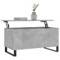 vidaXL Mesa de centro madera contrachapada gris hormigón 90x44,5x45 cm vidaXL Mesa de centro madera contrachapada gris hormigón 90x44,5x45 cm