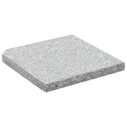 vidaXL Base de peso de sombrilla de granito cuadrada gris 25 kg