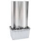 vidaXL Fuente de jardín de acero inoxidable plateado 60,2x37x122,1 cm vidaXL Fuente de jardín de acero inoxidable plateado 60,2x37x122,1 cm