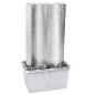 vidaXL Fuente de jardín de acero inoxidable plateado 60,2x37x122,1 cm vidaXL Fuente de jardín de acero inoxidable plateado 60,2x37x122,1 cm