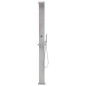 vidaXL Ducha de exterior de acero inoxidable cuadrada