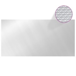 vidaXL Cubierta de piscina PE plateado 400x200 cm