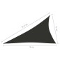 vidaXL Toldo de vela triangular tela Oxford gris antracita 4x5x6,4 m vidaXL Toldo de vela triangular tela Oxford gris antracita 4x5x6,4 m