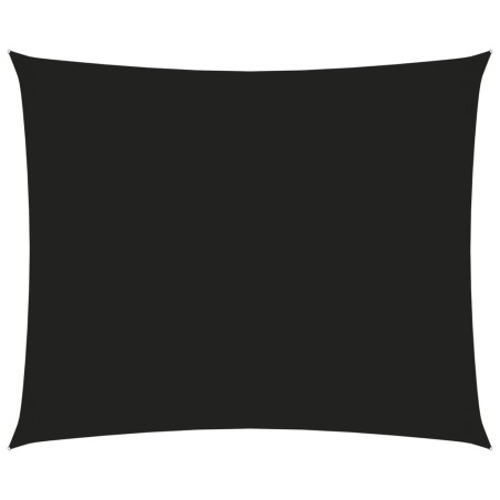vidaXL Toldo de vela rectangular tela Oxford negro 2,5x3,5 m