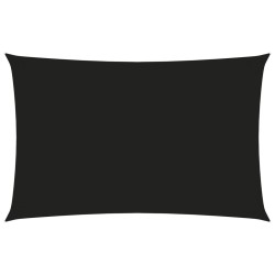 vidaXL Toldo de vela rectangular tela Oxford negro 3x6 m
