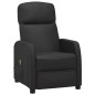 vidaXL Sillón de masaje de cuero sintético negro vidaXL Sillón de masaje de cuero sintético negro