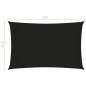 vidaXL Toldo de vela rectangular tela Oxford negro 4x7 m vidaXL Toldo de vela rectangular tela Oxford negro 4x7 m