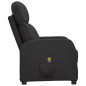 vidaXL Sillón de masaje de cuero sintético negro vidaXL Sillón de masaje de cuero sintético negro