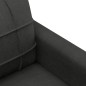 vidaXL Juego de sofás con cojines 4 piezas tela negro