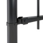 vidaXL Valla de jardín con puntas de lanza acero negro 1,7x0,8 m vidaXL Valla de jardín con puntas de lanza acero negro 1,7x0,8 m