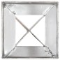 vidaXL Picas de tierra 2 uds acero galvanizado plateado 12x12x89 cm