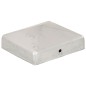 vidaXL Tapas para postes de valla 6 uds metal galvanizado 81x81mm