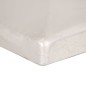 vidaXL Tapas para postes de valla 6 uds metal galvanizado 81x81mm