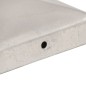 vidaXL Tapas para postes de valla 6 uds metal galvanizado 81x81mm