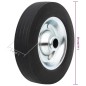 vidaXL Rueda para rueda jockey acero y caucho macizo Ø20x5 cm vidaXL Rueda para rueda jockey acero y caucho macizo Ø20x5 cm