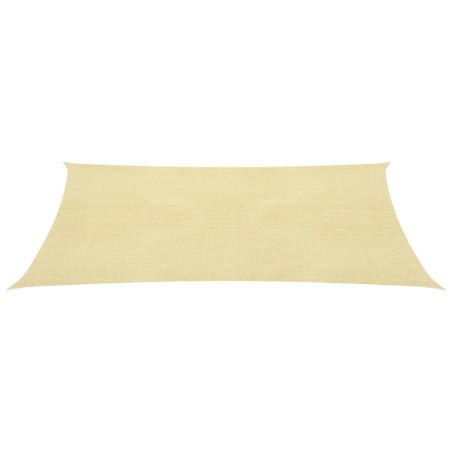 vidaXL Toldo de vela HDPE beige 160 g/m² 2,5x2,5 m