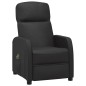 vidaXL Sillón de masaje eléctrico cuero sintético negro vidaXL Sillón de masaje eléctrico cuero sintético negro