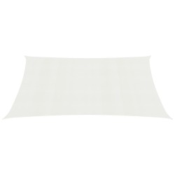 vidaXL Toldo de vela blanco HDPE 160 g/m² 4x7 m