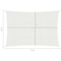 vidaXL Toldo de vela blanco HDPE 160 g/m² 4x7 m vidaXL Toldo de vela blanco HDPE 160 g/m² 4x7 m