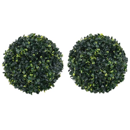 vidaXL Bolas de boj artificial 2 unidades 45 cm