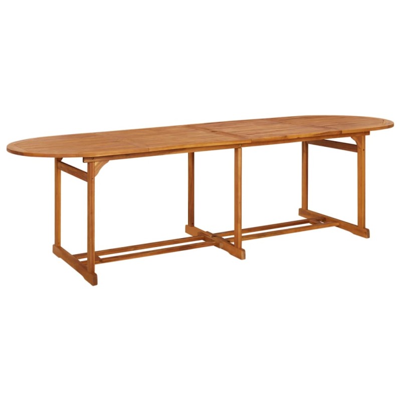 vidaXL Mesa de comedor jardín 280x90x75 cm madera maciza de acacia vidaXL Mesa de comedor jardín 280x90x75 cm madera maciza de acacia