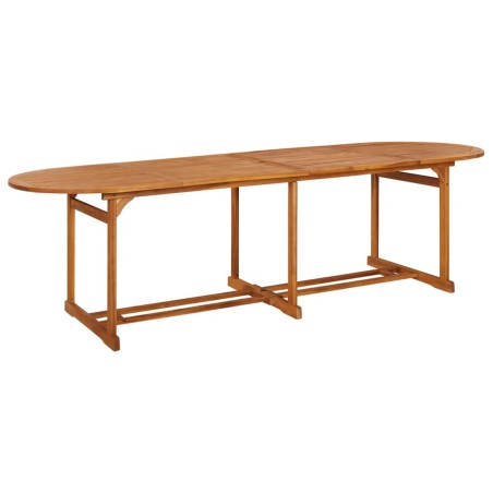 vidaXL Mesa de comedor jardín 280x90x75 cm madera maciza de acacia 