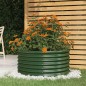 vidaXL Jardinera de acero con recubrimiento en polvo verde 80x80x36 cm vidaXL Jardinera de acero con recubrimiento en polvo verde 80x80x36 cm