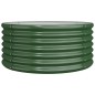 vidaXL Jardinera de acero con recubrimiento en polvo verde 80x80x36 cm vidaXL Jardinera de acero con recubrimiento en polvo verde 80x80x36 cm