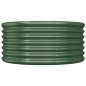 vidaXL Jardinera de acero con recubrimiento en polvo verde 80x80x36 cm vidaXL Jardinera de acero con recubrimiento en polvo verde 80x80x36 cm