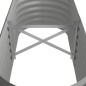 vidaXL Jardinera arriate acero recubrimiento polvo gris 114x40x36 cm vidaXL Jardinera arriate acero recubrimiento polvo gris 114x40x36 cm