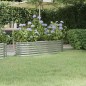 vidaXL Jardinera arriate acero recubrimiento polvo plata 152x40x36 cm vidaXL Jardinera arriate acero recubrimiento polvo plata 152x40x36 cm