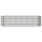 vidaXL Jardinera arriate acero recubrimiento polvo plata 152x40x36 cm vidaXL Jardinera arriate acero recubrimiento polvo plata 152x40x36 cm