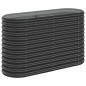 vidaXL Jardinera arriate acero recubierto polvo antracita 114x40x68 cm vidaXL Jardinera arriate acero recubierto polvo antracita 114x40x68 cm