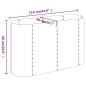 vidaXL Jardinera arriate acero recubierto polvo antracita 114x40x68 cm vidaXL Jardinera arriate acero recubierto polvo antracita 114x40x68 cm