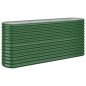 vidaXL Jardinera arriate acero recubrimiento polvo verde 152x40x68 cm vidaXL Jardinera arriate acero recubrimiento polvo verde 152x40x68 cm