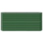 vidaXL Jardinera arriate acero recubrimiento polvo verde 152x40x68 cm vidaXL Jardinera arriate acero recubrimiento polvo verde 152x40x68 cm