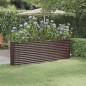 vidaXL Jardinera arriate acero recubrimiento polvo marrón 224x40x68 cm vidaXL Jardinera arriate acero recubrimiento polvo marrón 224x40x68 cm