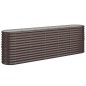 vidaXL Jardinera arriate acero recubrimiento polvo marrón 224x40x68 cm vidaXL Jardinera arriate acero recubrimiento polvo marrón 224x40x68 cm