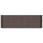 vidaXL Jardinera arriate acero recubrimiento polvo marrón 224x40x68 cm vidaXL Jardinera arriate acero recubrimiento polvo marrón 224x40x68 cm