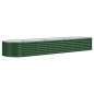 vidaXL Jardinera arriate acero recubrimiento polvo verde 296x80x36 cm vidaXL Jardinera arriate acero recubrimiento polvo verde 296x80x36 cm