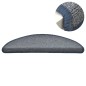 vidaXL Alfombras de peldaños de escalera 15 uds gris azul 56x17x3 cm vidaXL Alfombras de peldaños de escalera 15 uds gris azul 56x17x3 cm
