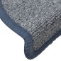 vidaXL Alfombras de peldaños de escalera 15 uds gris azul 56x17x3 cm vidaXL Alfombras de peldaños de escalera 15 uds gris azul 56x17x3 cm