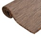 vidaXL Alfombra de exterior de tejido plano marrón 80x250 cm vidaXL Alfombra de exterior de tejido plano marrón 80x250 cm