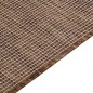 vidaXL Alfombra de exterior de tejido plano marrón 80x250 cm vidaXL Alfombra de exterior de tejido plano marrón 80x250 cm