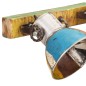vidaXL Lámpara de pared industrial multicolor E27 90x25 cm