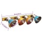 vidaXL Lámpara de pared industrial multicolor E27 90x25 cm
