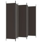 vidaXL Biombo divisor de 6 paneles de tela marrón 300x200 cm vidaXL Biombo divisor de 6 paneles de tela marrón 300x200 cm